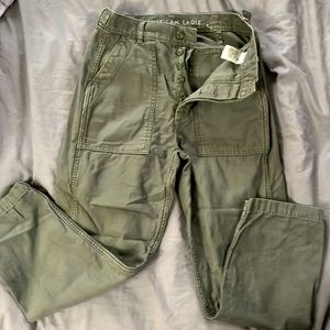 American Eagle Button Fly Khaki